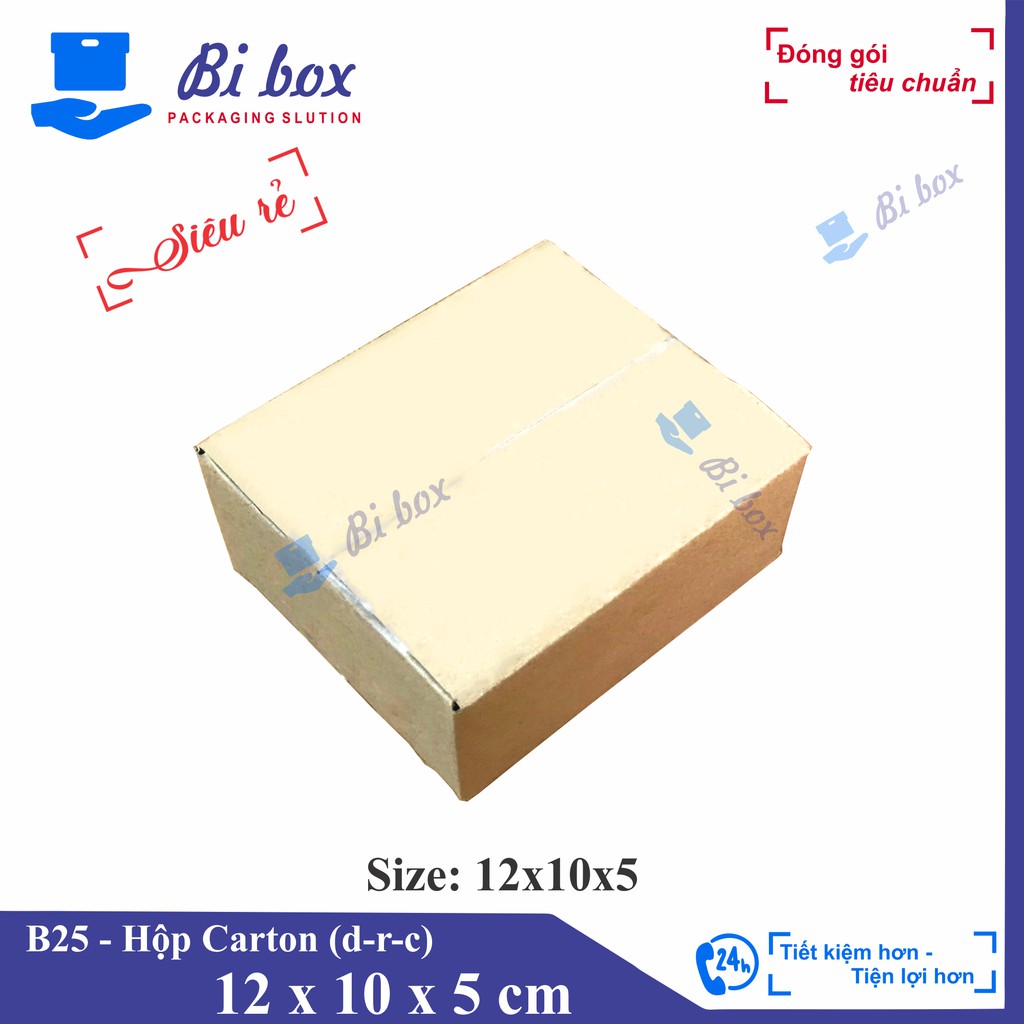 Hộp carton 12x10x5 - Hộp carton giá rẻ