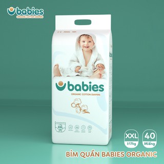 Tã dán/quần Babies Organic [Dán S66/M56/L46] [Quần M54/L50/XL46/XXL40] nhiều loại - 2Kid