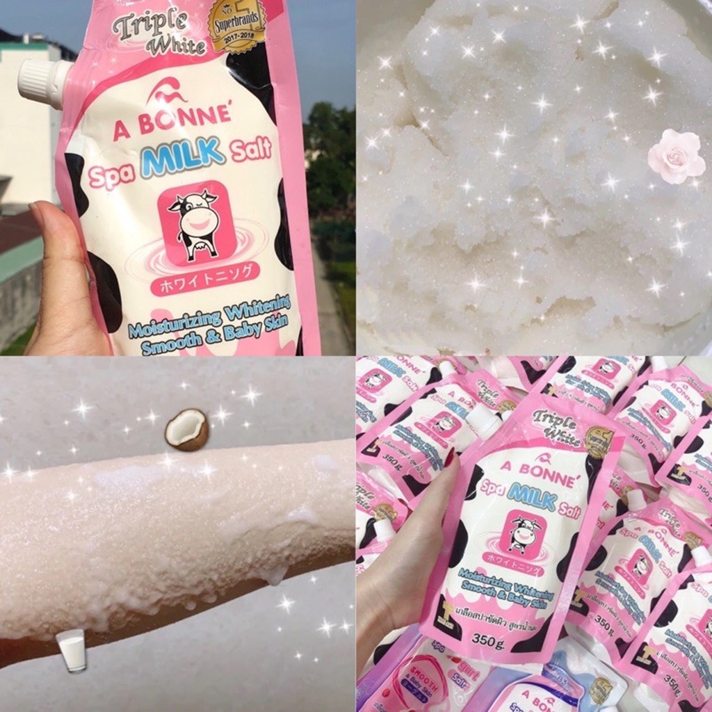 Muối Tắm Tẩy Tế Bào Chết Chiết Xuất Sữa Bò A Bonne Spa Milk Salt
