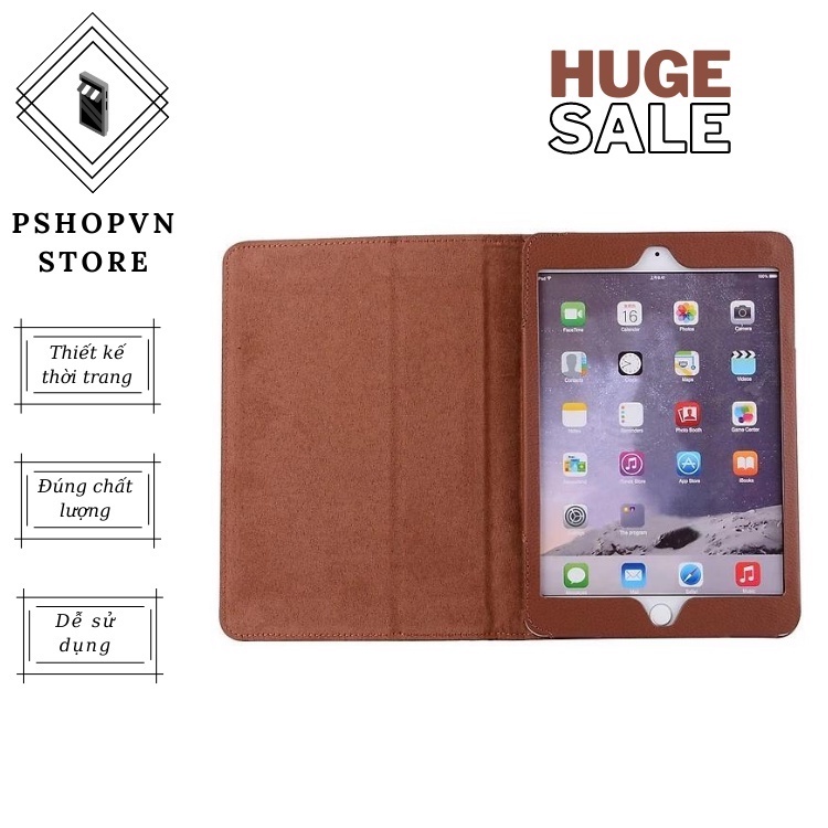 Bao da thiết kế sang trọng hai góc xoay dành cho ipad air 1/ ipad 2017/ ipad 2018 màn hình 9.7 inch