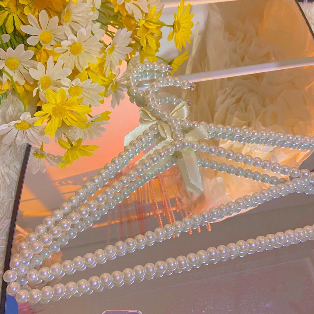 Móc Treo Quần Áo Bằng Nhựa Với Ngọc Trai, Thanh Lịch Và Tiện Lợi Hình Trái Tim, Thanh Lịch, Độc Đáo Và Nữ Công Chúa