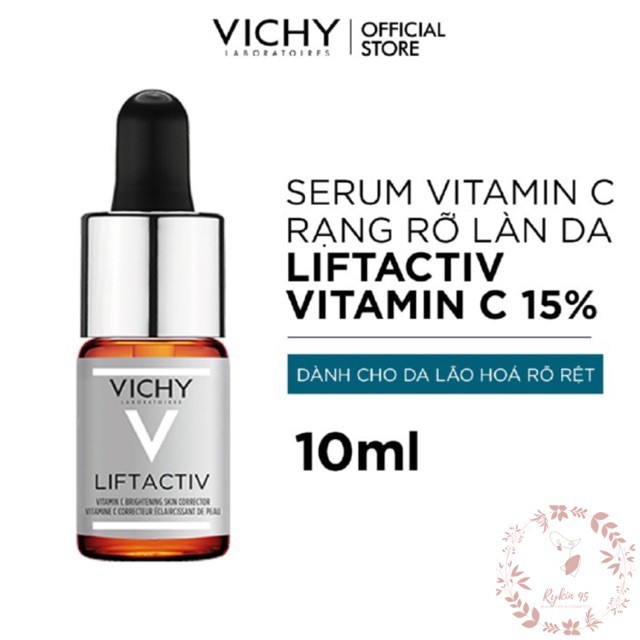 [CHÍNH HÃNG] Serum 15% Vitamin C làm sáng, cải thiện làn da lão hóa VICHY Lifactiv Vitamin C 10ml