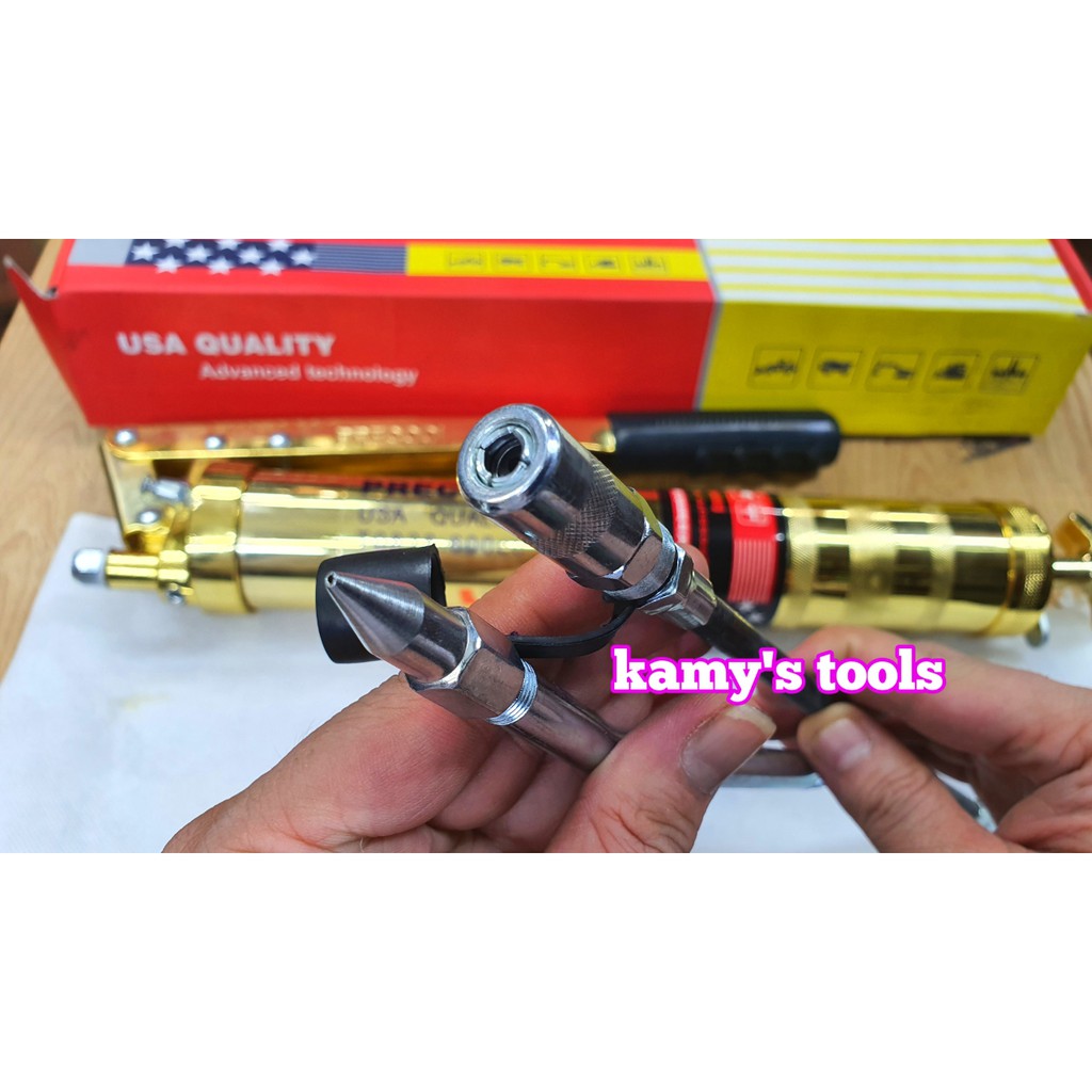 SÚNG BƠM MỠ PRECOOL 600CC 2 XY LANH T0828