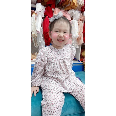 Bộ hoa nhí tay cánh tiên dễ thương cho bé❤️FREESHIP❤️Đồ bộ bé gái từ 3kg-18kg chất thô cara
