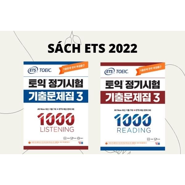 ETS TOEIC 2022  _Tặng kèm file nghe cùng 10 bộ giấy thi TOEIC_ Đóng Gáy xoắn