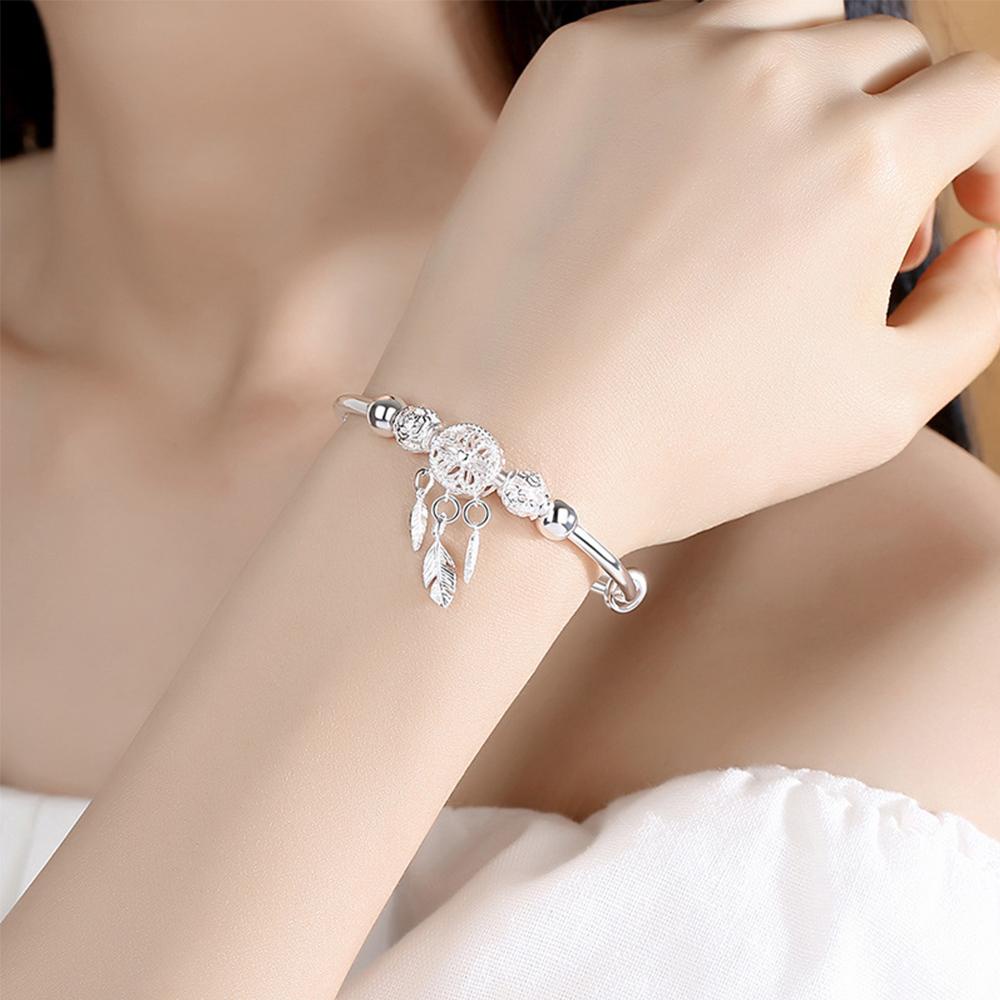 Vòng Đeo Tay Hình Lưới Bắt Giấc Mơ Phối Tua Rua Thời Trang Cho Nữ