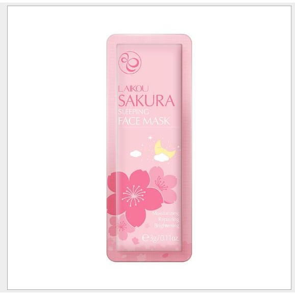 Một gói 3g Mặt Nạ Ngủ Hoa Anh Đào Sakura Laikou