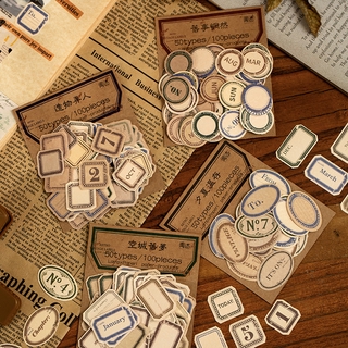 Bộ 100 Sticker Dán Trang Trí Nhật Ký Xinh Xắn
