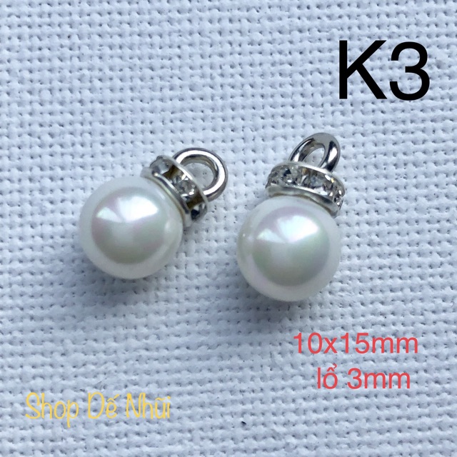 2 Charm Ánh Xà Cừ Vỏ Ốc