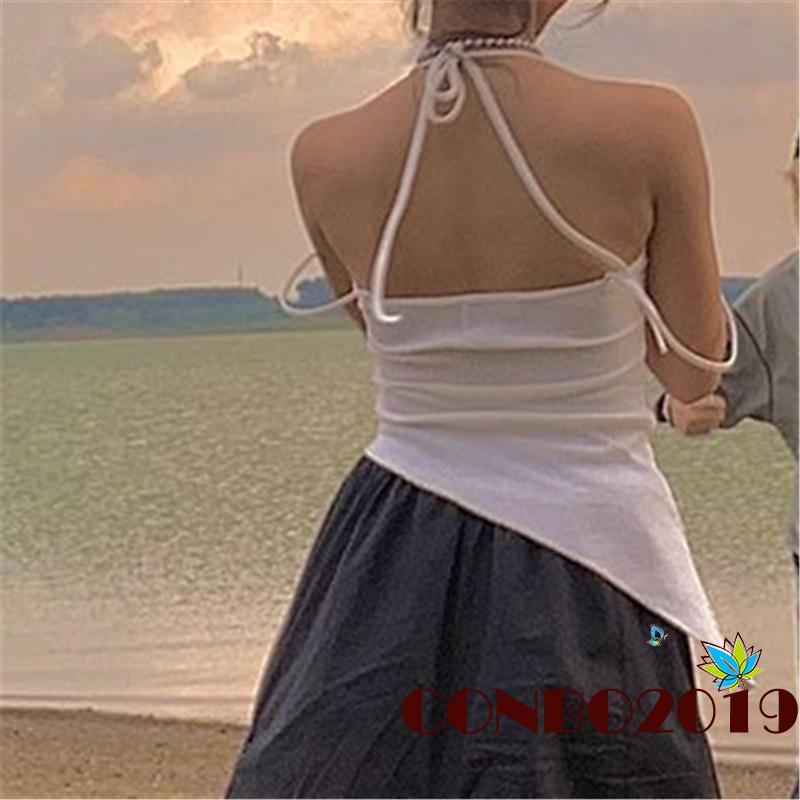 Áo không tay thoáng khí màu sắc đơn giản cho nữ