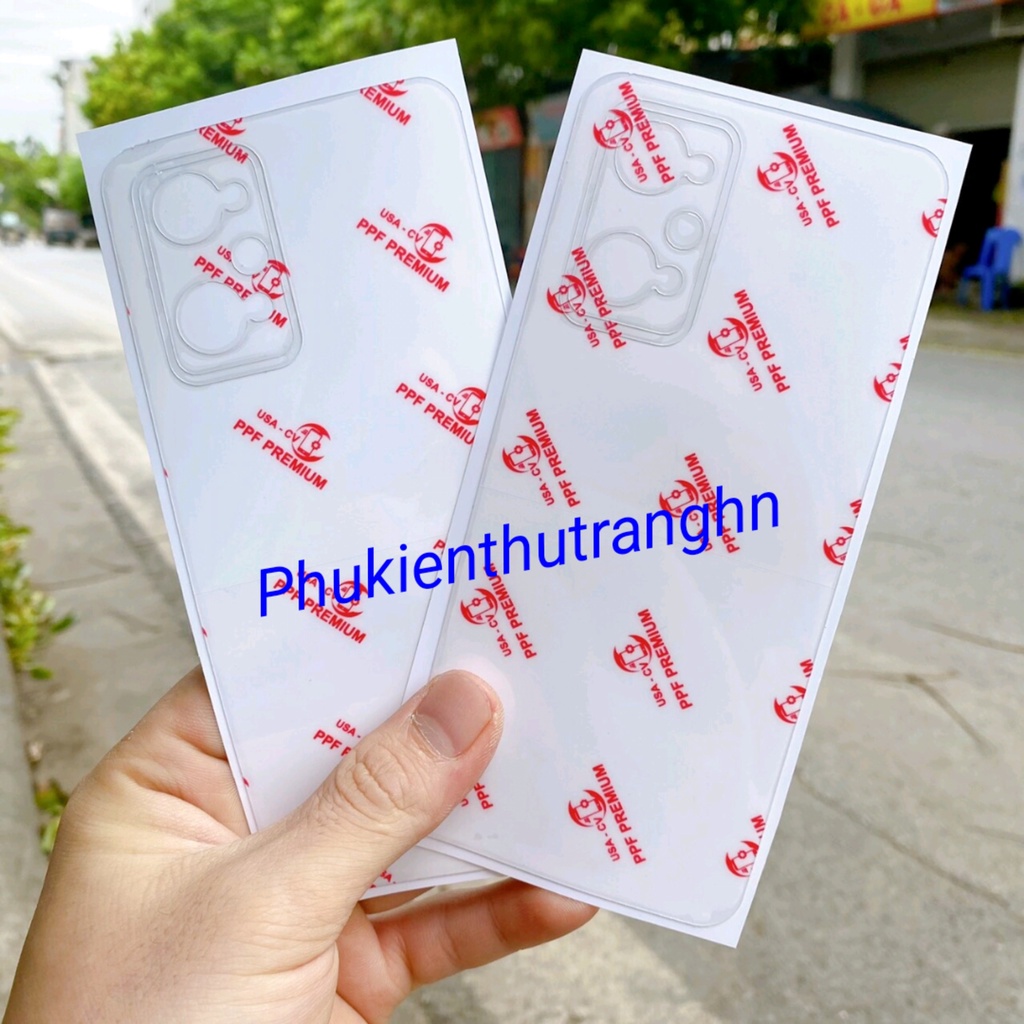 Miếng dán PPF Realme GT Neo 5 GT Neo 2 GT Neo 3 GT Neo 3T - mặt sau trong suốt siêu dính chống trầy xước KHÔNG FULL VIỀN