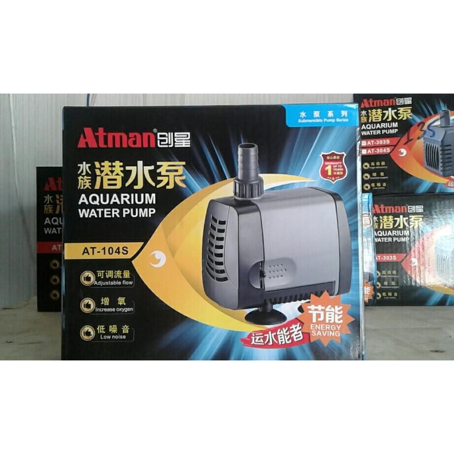 Máy bơm Atman 104s tiết kiệm điện cho hồ cá cảnh