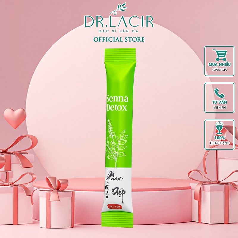 Phan tả diệp senna detox bổ sung chất xơ, thải độc ruột DR.LACIR-1 gói 4g