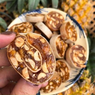 Kẹo khóm đậu phộng cuộn bánh tráng 1kg