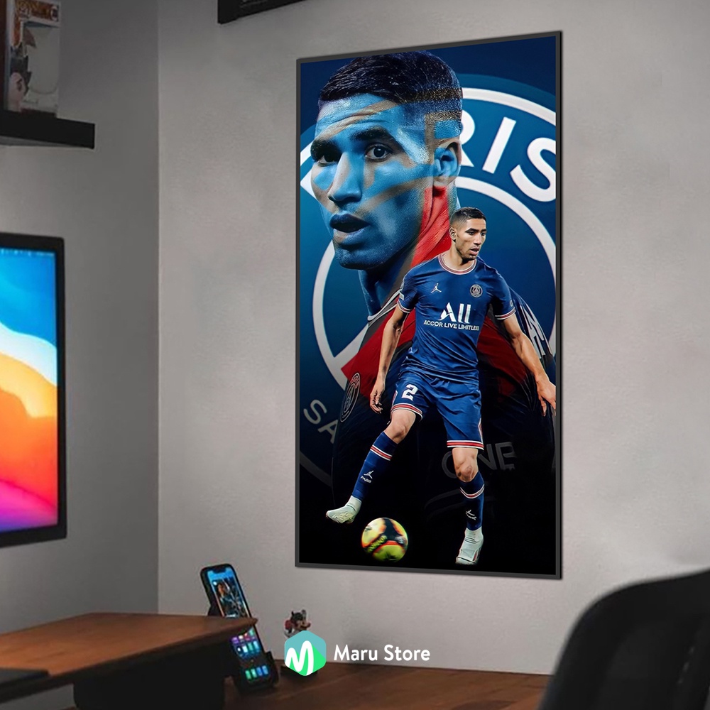 Tranh Treo Tường Hakimi Có Khung Composite Canvas Tặng Đinh Treo Tường