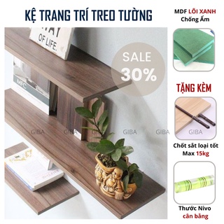 Kệ gỗ treo tường MDF Thái lõi xanh chống ẩm, kết cấu dấu chân