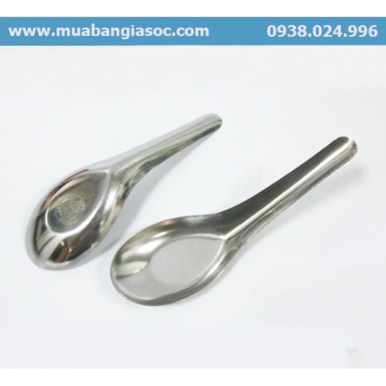 1 thìa inox ăn cơm ăn phở, thìa inox không gỉ