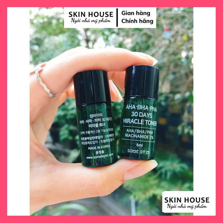Nước hoa hồng giảm mụn Some By Mi AHA BHA PHA 30 Days Miracle Mini 6ml | BigBuy360 - bigbuy360.vn