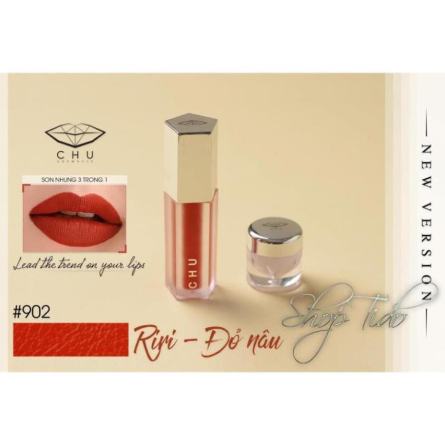 DUCQN -  Son Chu Nhung Liptick Chính hãng [ son nhung - chu cosmetic ]