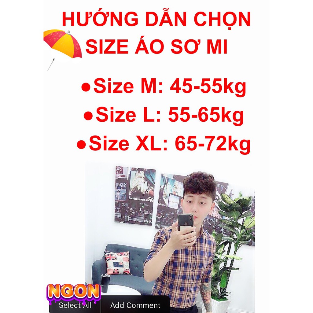 Áo sơ mi nam màu trắng sọc đỏ xanh vai GG với logo Bee sâu sắc chất Kate lụa BB07