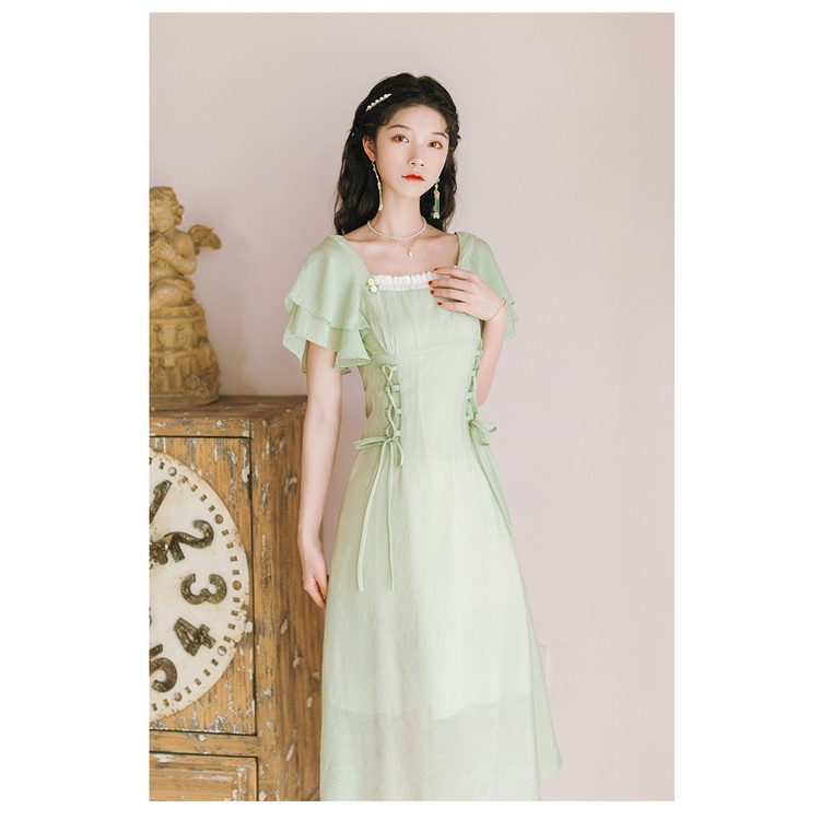 🍏🍎Đầm Tiểu Thư Phong Cách Pháp Nhẹ Nhàng🍏🍎