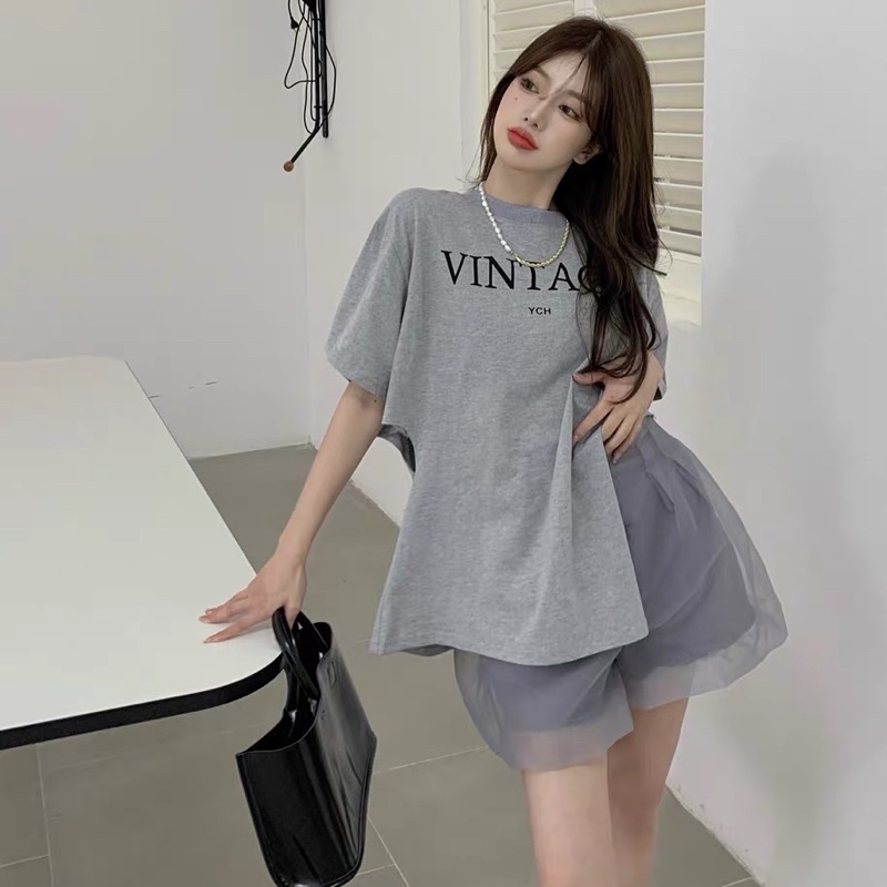 SET BỘ ÁO THUN KÈM CHÂN VÁY TUTU BỒNG XOÈ 2 LỚP PHONG CÁCH HÀN QUỐC
