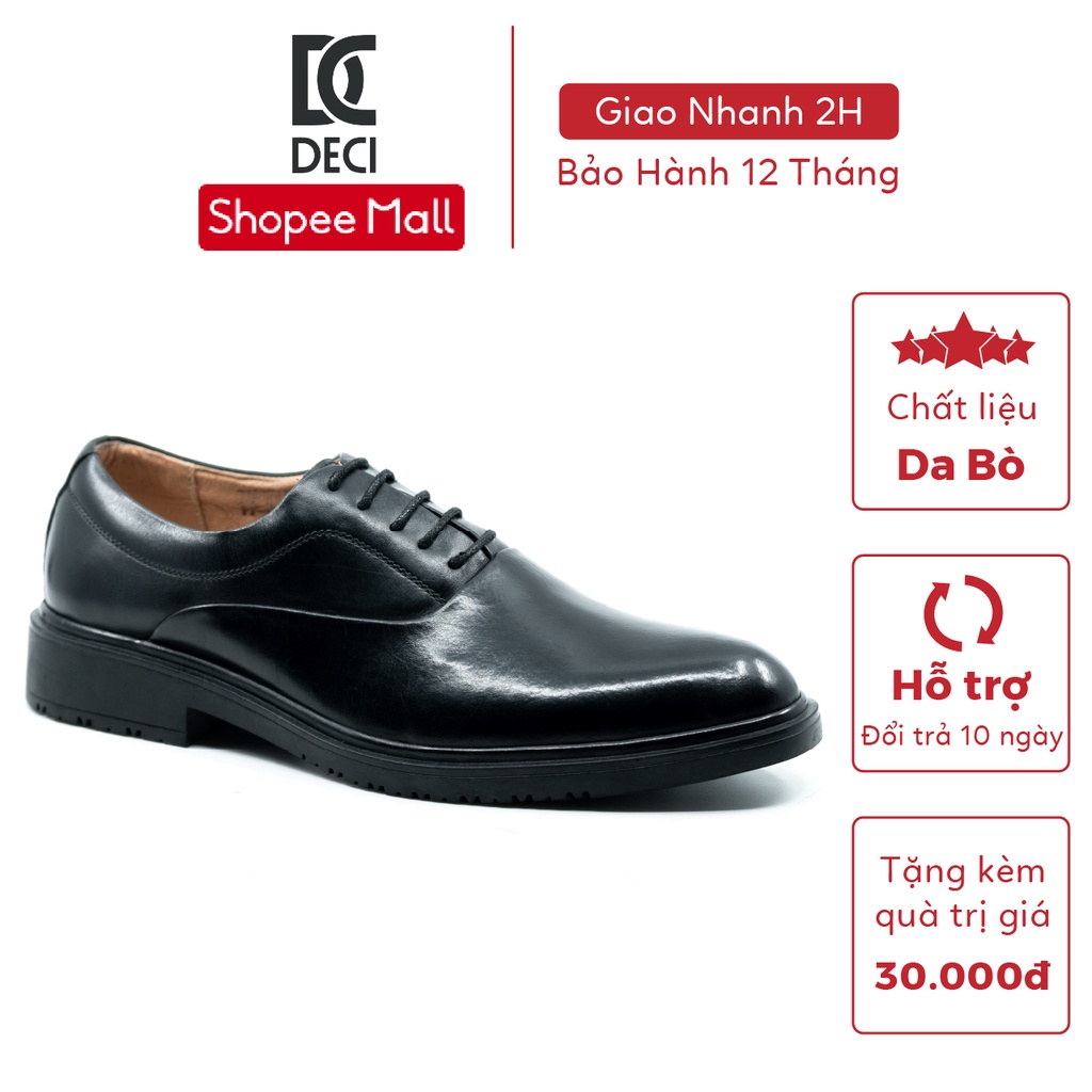 Giày tây da bò đế đúc cao cấp DECI Brogue_10