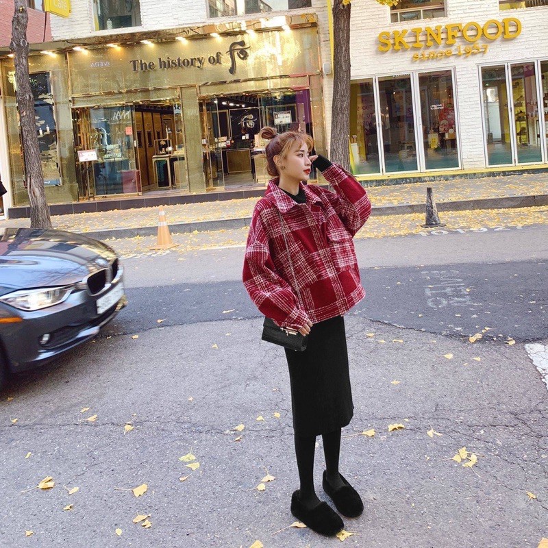 Order | Áo khoác retro len lót lông | BigBuy360 - bigbuy360.vn