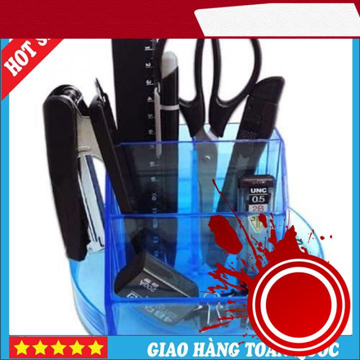 💕💕FREESHIP💕💕Khay Cắm Bút Viết Xoay Mica HR 311, Điện Thoại, Điều Khiển Vật Dụng Đa Năng Để Bàn Làm Việc