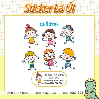 Sticker ủi cho bé đi học - hình ủi - decal ủi tên bé - in theo yêu cầu - thiết kế miễn phí - sticker dẻo cao su năm 2020