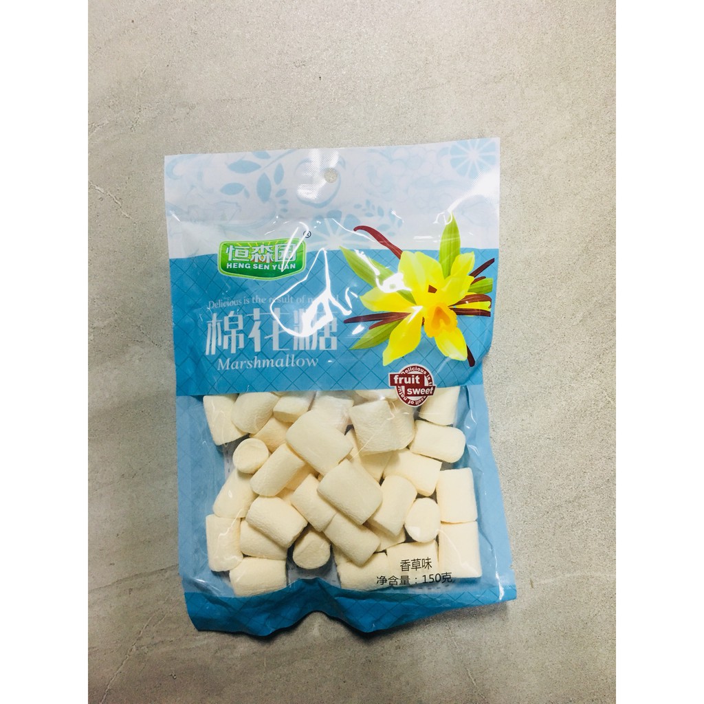 Kẹo Marshmallow trắng 150gr/500gr làm kẹo Nougat -kẹo hạnh phúc Nougat