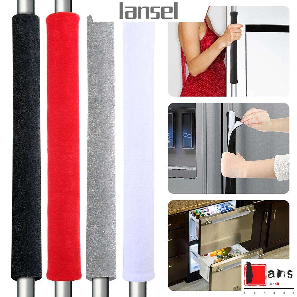 Set 2 Vỏ Bọc Tay Nắm Cửa Tủ Lạnh/Tủ Lạnh Vải Nhung Mềm Giữ Ấm Chống Tĩnh Điện