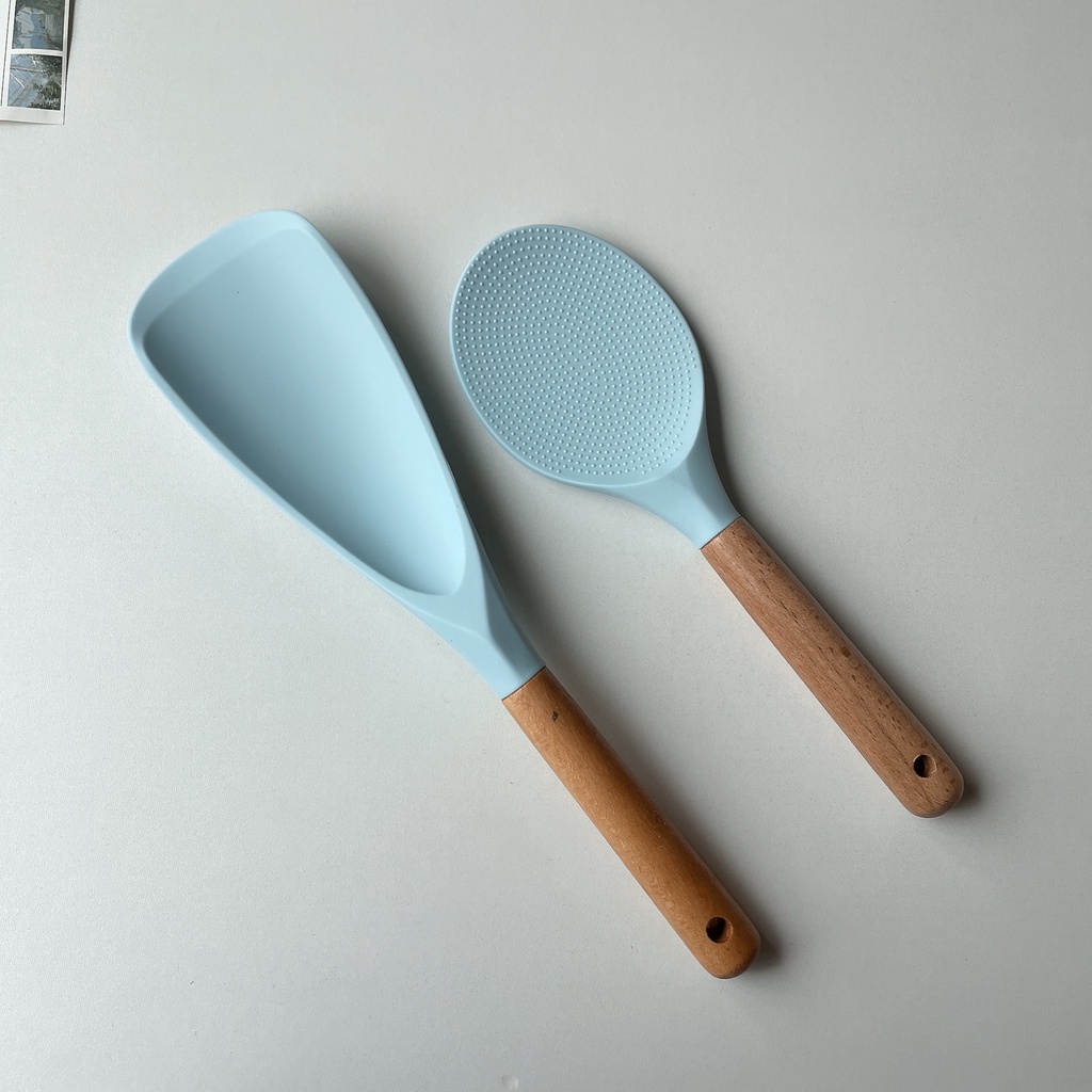 HERA Muỗng Múc Cơm Bằng Silicone Chống Dính Tiện Dụng