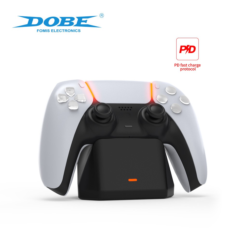 Đế Sạc 2021 Dobe Playstation 5 Kèm Dây Cáp Sạc Nhanh Cho Tay Cầm Chơi Game Ps5 Tp5-0586