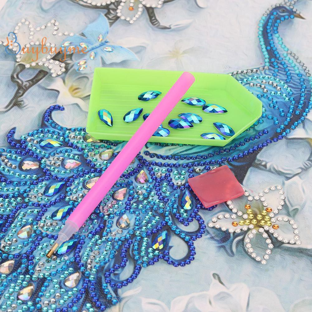 Set tranh đính đá 5D DIY họa tiết chim công độc đáo | BigBuy360 - bigbuy360.vn