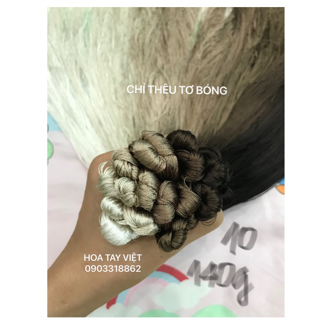 SET CHỈ THÊU TƠ BÓNG LÀNG NGHỀ SỐ 10 (110gam)