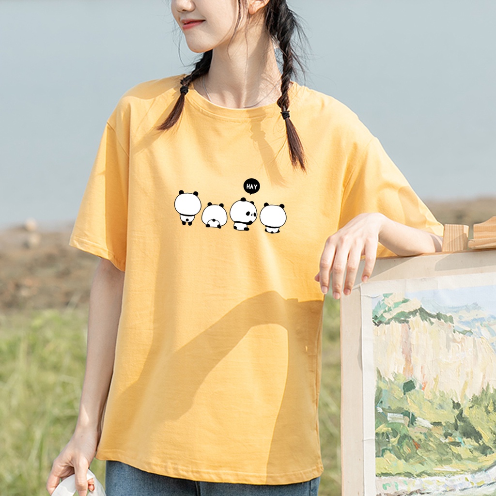 [Mã SKAMFSW175 giảm 10K đơn 50K] Áo Thun Nữ Gấu HAY KENA Form Áo Đơn Giản Vải Cotton Mềm Mát KAT108 | BigBuy360 - bigbuy360.vn