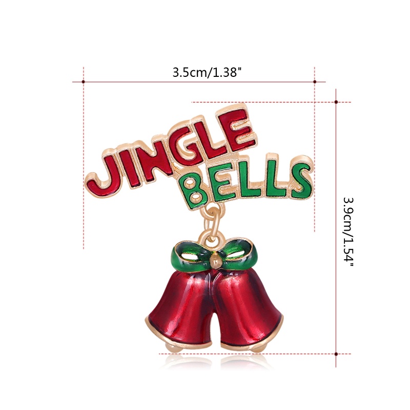Ghim Cài Áo Hình Chuông Giáng Sinh Thời Trang