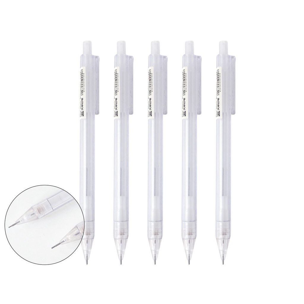 Bút Chì Bấm Bấm 0.5mm/0.7mm Chất Lượng Cao Thiết Kế Trong Suốt