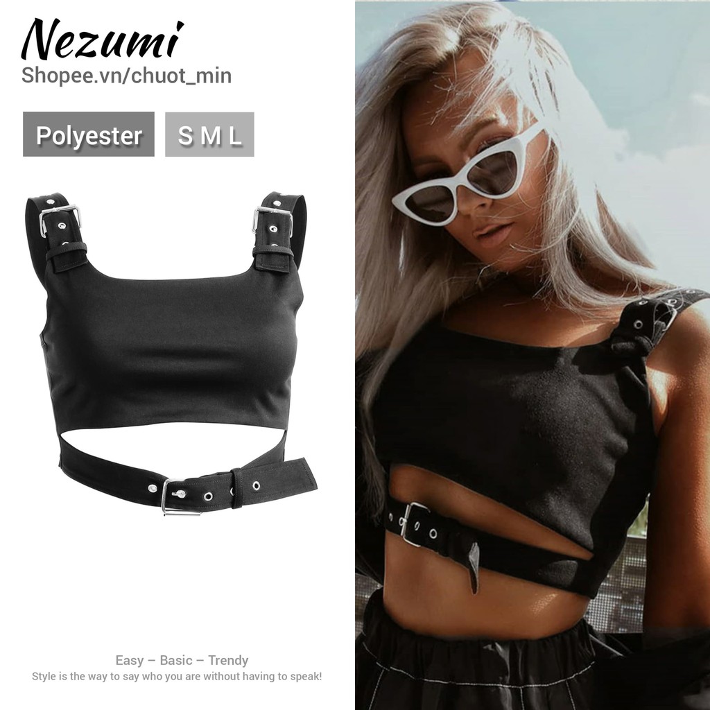 ÁO CROPTOP 2S ĐAI EO SEXY BODY, ÁO TẬP NHẢY DANCE