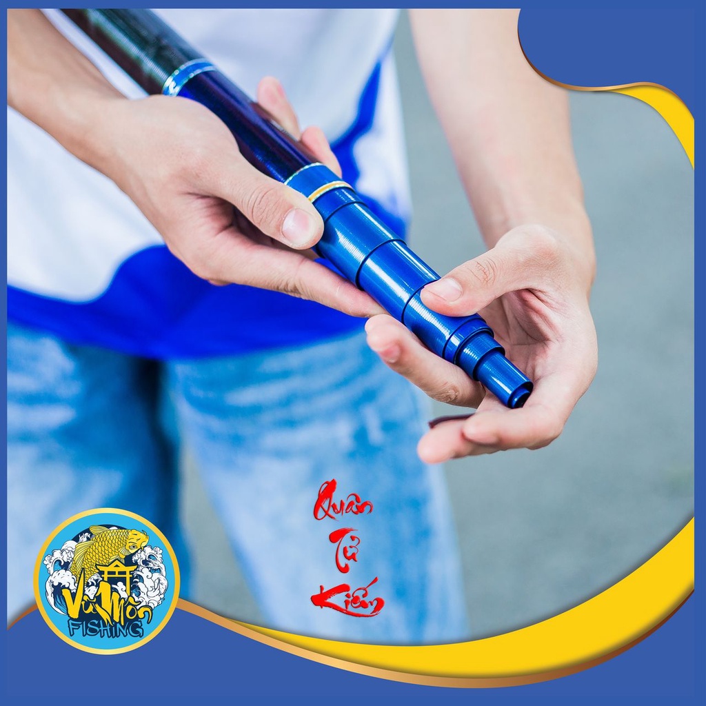 CẦN CÂU TAY - CÂU ĐÀI SĂN HÀNG  CARBON CAO CẤP  YuFeng QUÂN TỬ KIẾM 5,5h TM - VŨ MÔN NINH BÌNH