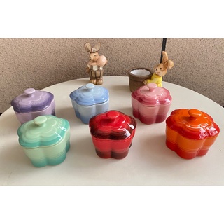 Cốc hoa Le creuset dùng nướng bánh cupcake, caramen, decor trang trí món ăn đựng nước sốt nước chấm gia vị quán cafe