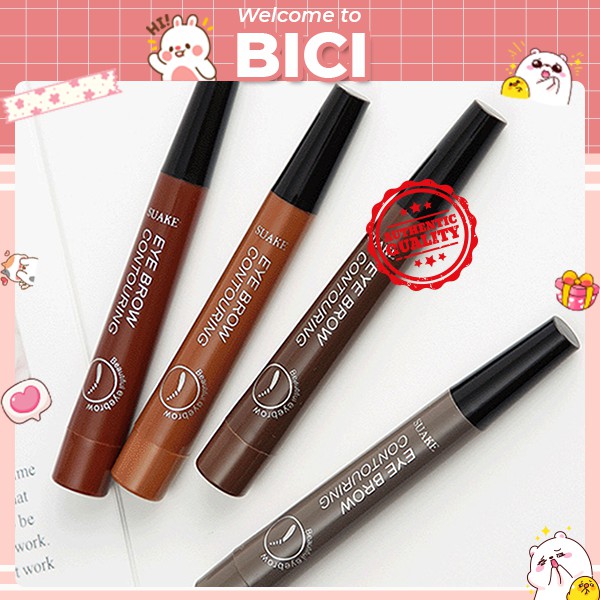 Chì Kẻ Mày Gẩy Sợi 4 Ngòi Nét Mảnh Eye Brow Contouring Nội Địa Trung