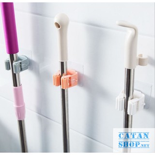 Móc treo chổi dán tường , treo cây lau nhà siêu dính thông minh, siêu chắc chắn GD328-Treochoi