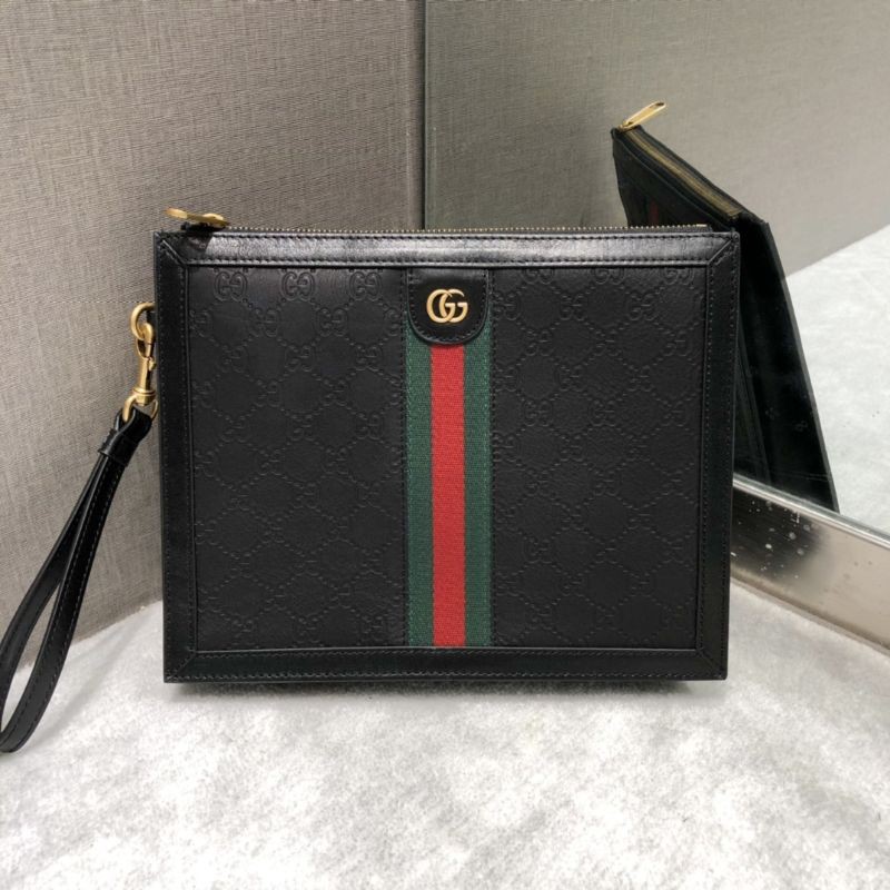 clutch cầm tay cho nam da thật cao cấp thiết kế đơn giản thời trang Gucci GC