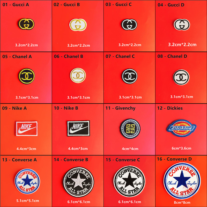 Sticker ủi thêu logo thời trang