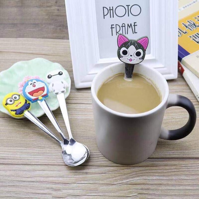 Muỗng Inox Hình Nhân Vật Hoạt Hình Dễ Thương