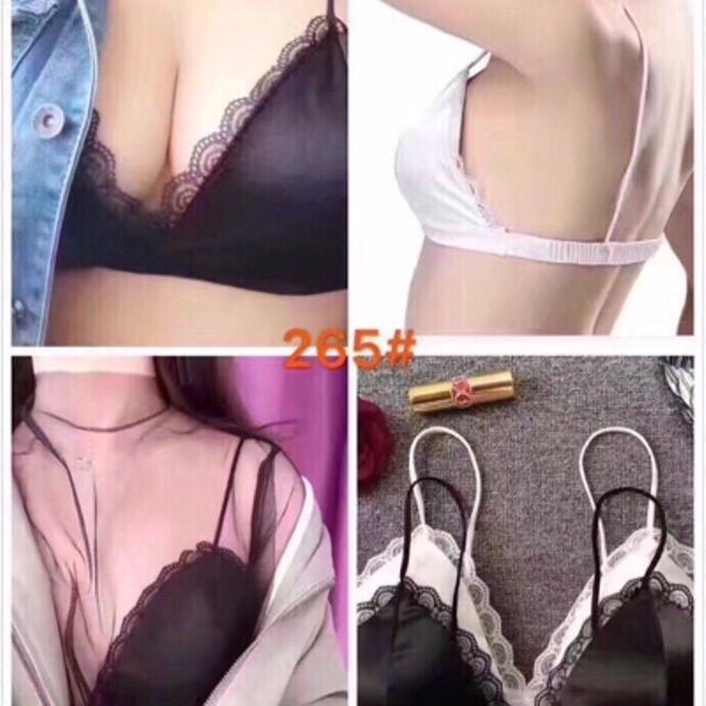 (A 265)áo satin viền ren sang chảnh