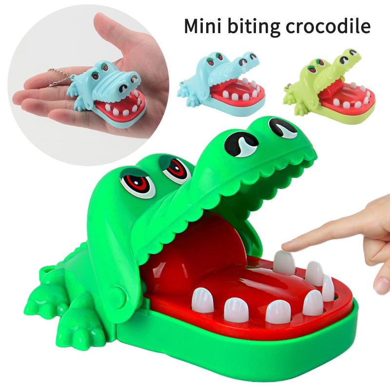 2023 Mới Cá Sấu Mini Nhỏ Cắn Ngón Tay Móc Khóa Tương Tác Cha Mẹ-Con Khéo Léo Đồ Chơi Trẻ Em  bri