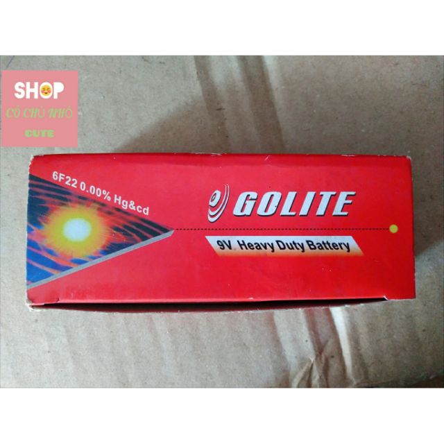 Pin vuông 9 Volt (Pin Golite)